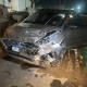 Motorista na contramo foge aps acidente no viaduto da Miguel Sutil em Cuiab