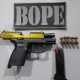 Bope apreende pistola e muni��es de faccionado durante abordagem em C�ceres