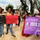 Ato nacional re�ne mulheres em Cuiab� para exigir fim da viol�ncia e do feminic�dio