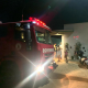 Corpo de Bombeiros extingue incndio em residncia aps exploso de botijo de gs
