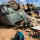 Motorista morre preso s ferragens aps carreta tombar na BR-070 em Primavera do Leste