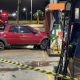 Motorista perde controle de carro e atinge bomba de combustvel em posto de Lucas do Rio Verde