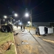 Coliso na rotatria termina com trs feridos em Lucas do Rio Verde