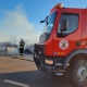 Bombeiros de MT combatem incndio em carreta carregada com leo vegetal