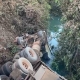 Caminho despenca de ponte e motorista morre no interior de Sorriso