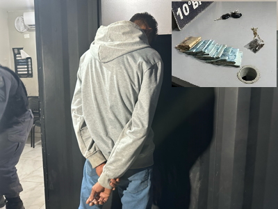 Homem � preso com R$ 14 mil escondidos em moto ap�s demonstrar nervosismo e tentar fugir da pol�cia em Cuiab�