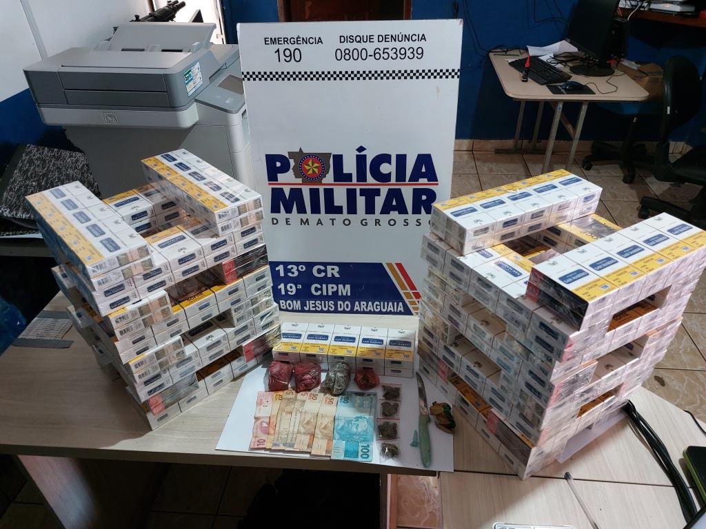 Tr�s homens s�o presos por tr�fico de drogas e contrabando de cigarros