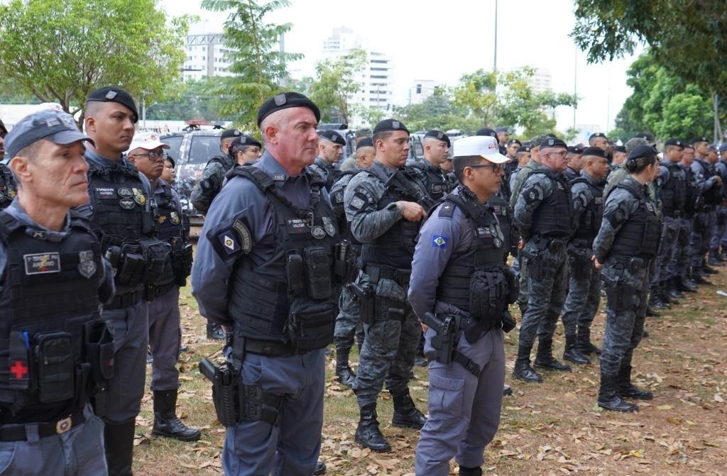Mais de 500 policiais militares refor�am seguran�a na 57� Expoagro em Cuiab�
