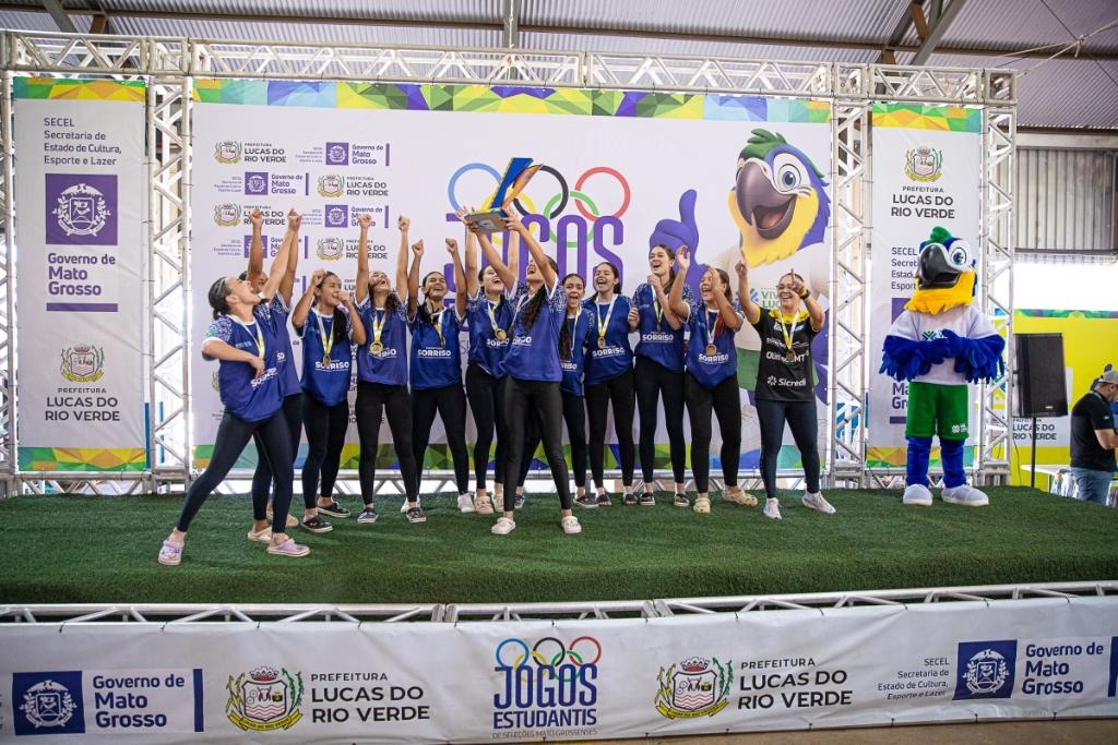 Selees de sete municpios so campes estaduais dos Jogos Estudantis Mato-grossenses