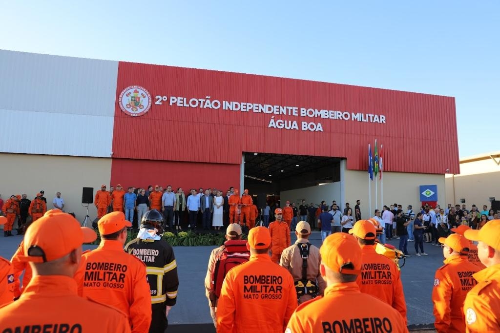 Nova unidade do Corpo de Bombeiros em gua Boa fortalece atendimento na regio do Araguaia