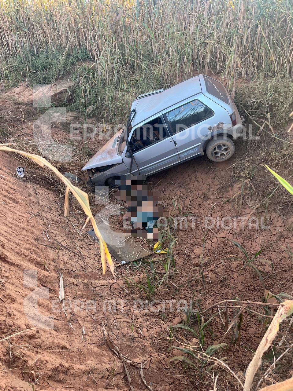 Acidente em estrada rural termina com morte de motorista 