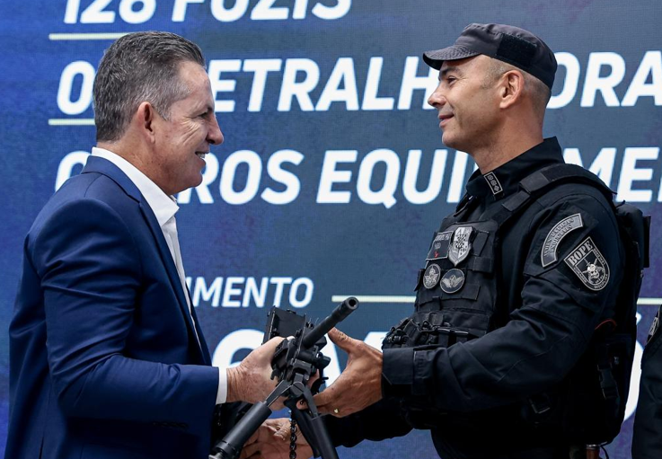 �S� as Pol�cias de Mato Grosso e de S�o Paulo t�m armas desse n�vel�, destaca governador