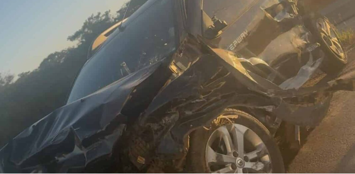  Colis�o entre tr�s ve�culos na BR-163 