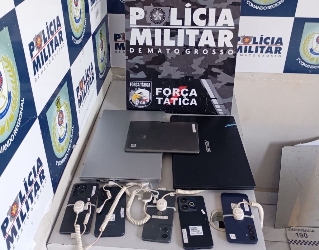 For�a T�tica prende homem por roubo a loja de eletrodom�sticos em Cuiab�