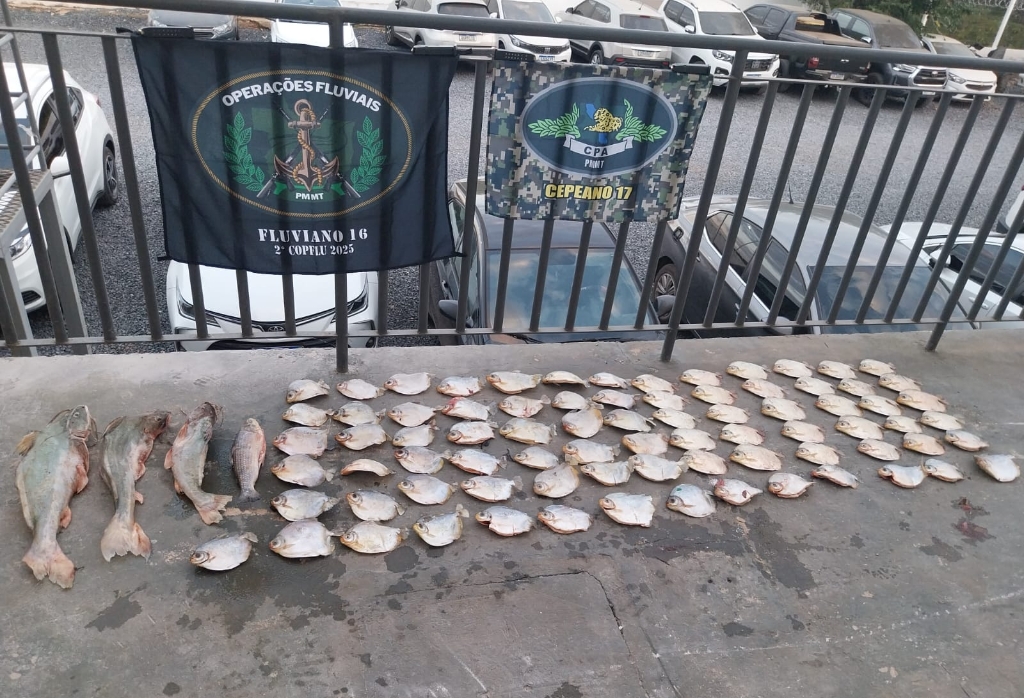 Mais de 20 quilos de pescado irregular s�o apreendidos pelo Batalh�o Ambiental