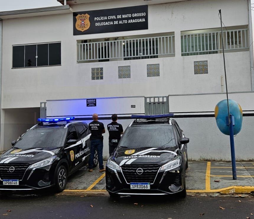 Condenado a 24 anos de pris�o por estupro de vulner�vel � preso pela Pol�cia Civil em Alto Araguaia