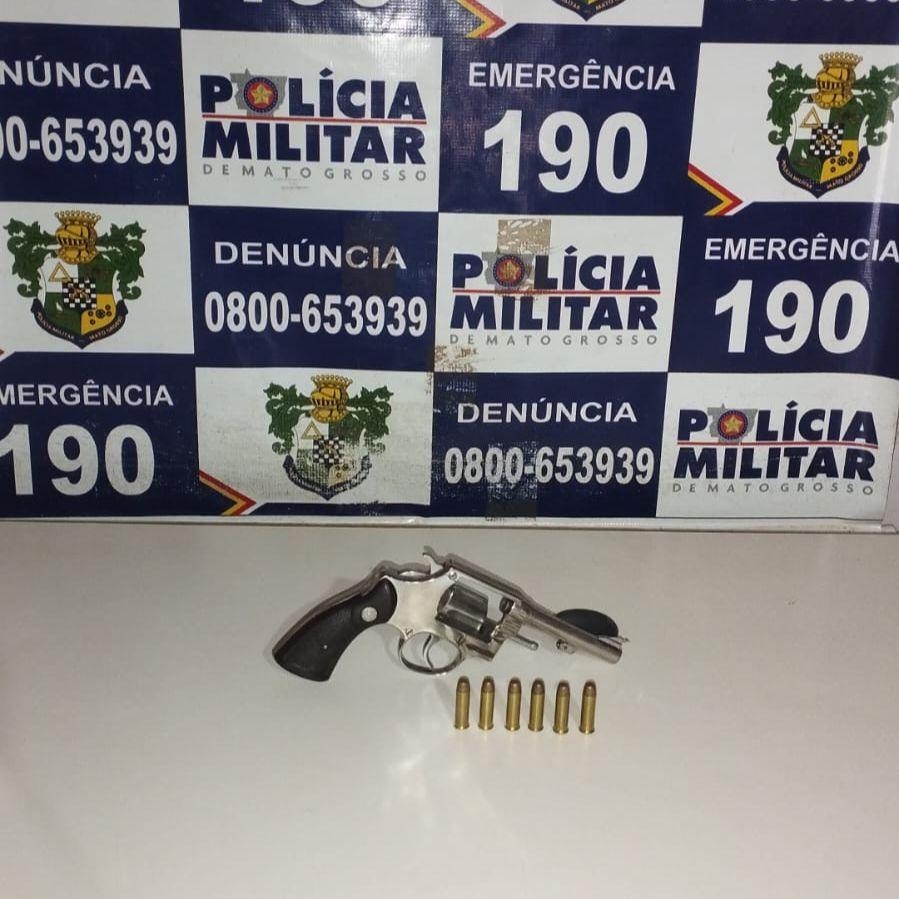 PM � acionada para verificar tentativa de homic�dio e prende faccionado por posse de arma de fogo irregular