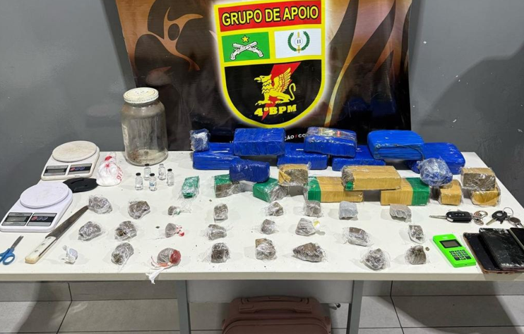 PM prende casal por tr�fico e apreende maconha escondida em resid�ncia de V�rzea Grande