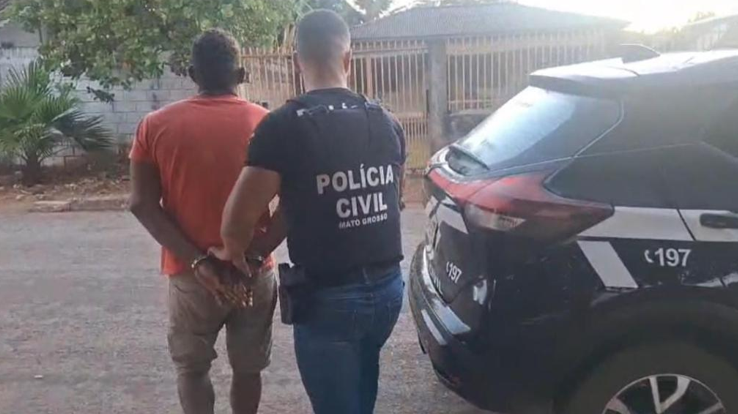 Pol�cia Civil prende homem por agress�o � ex-companheira em Diamantino