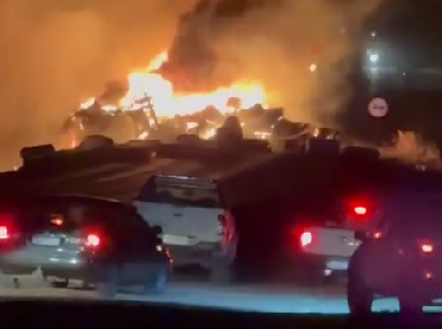 Caminhoneiro morre carbonizado ap�s colis�o e explos�o na BR-364, em Diamantino (V�deo)