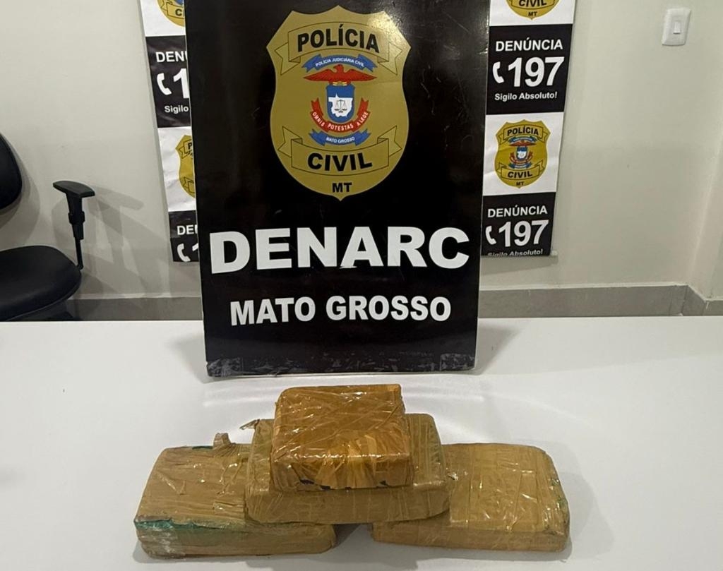 Gestante que transportava pasta base para Pernambuco � presa pela Pol�cia Civil em Cuiab�