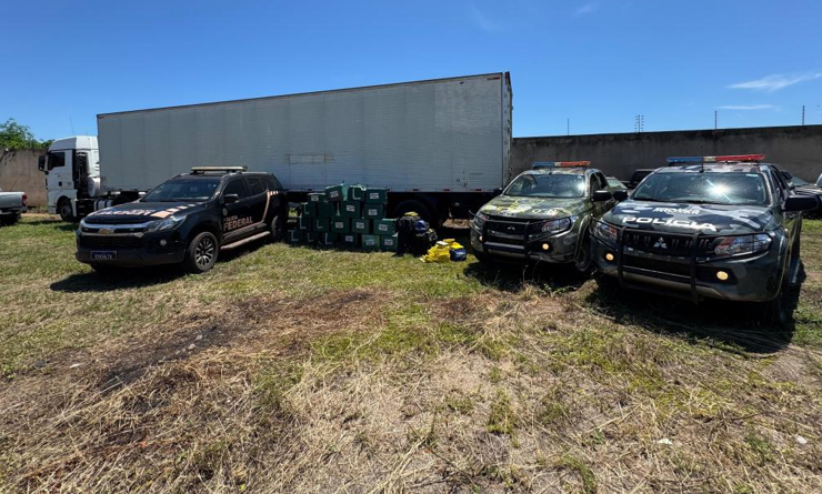 Gefron apreende mais de 1 tonelada de entorpecentes com aux�lio de c�es e causa preju�zo de R$ 23,5 milh�es as fac��es