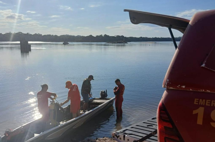 Bombeiros localizam corpo de homem que se afogou no rio Juruena em Nova Bandeirantes