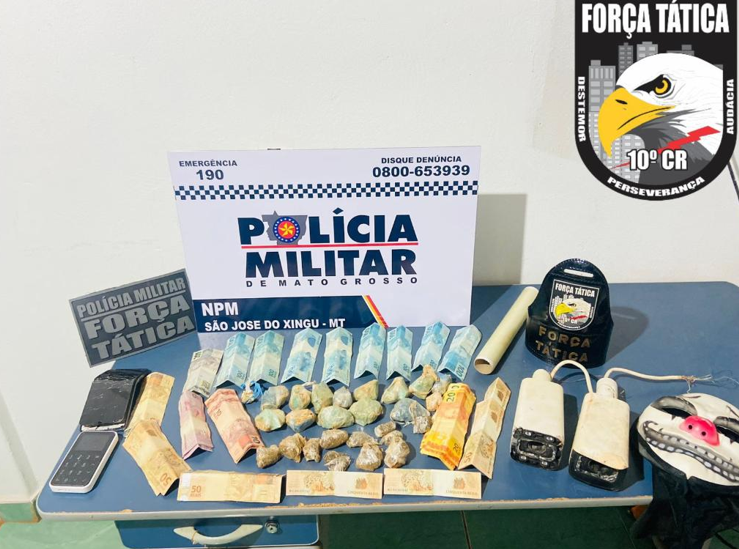 Jovem � preso por tr�fico de drogas e furto de c�meras do Vigia Mais MT em S�o Jos� do Xingu