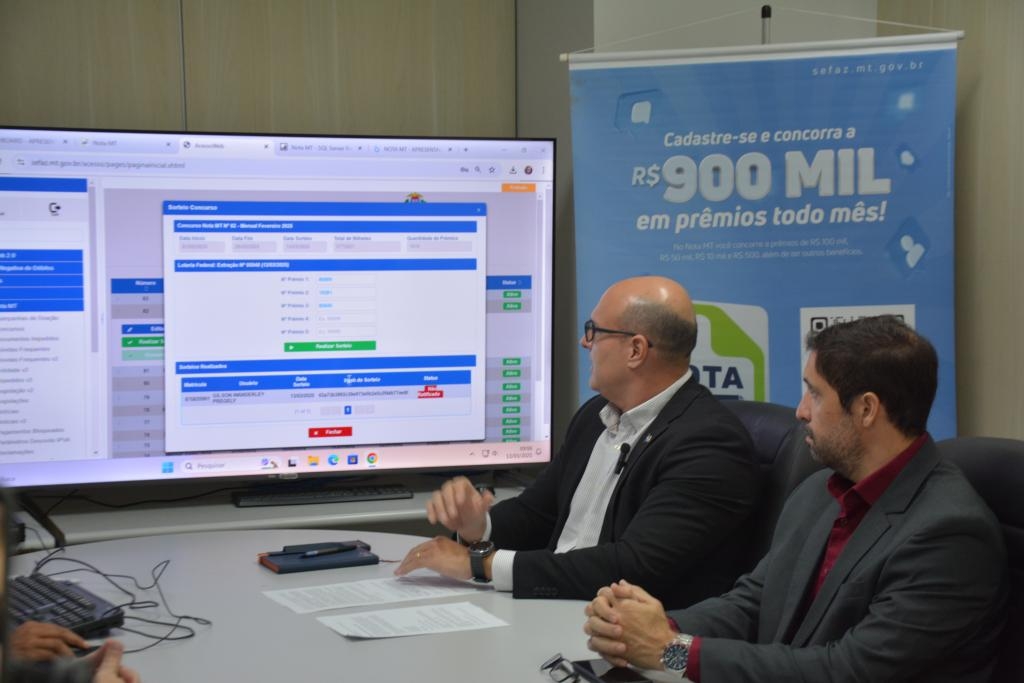Mais de mil pr�mios do Nota MT ser�o sorteados nesta quinta-feira (14)