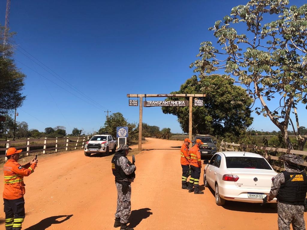 Bombeiros e For�a Nacional realizam a��o de conscientiza��o para prevenir inc�ndios no Pantanal