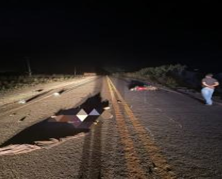 Motociclista morre ap�s bater em caminh�o e ser atropelado por carro em Lambari D�Oeste