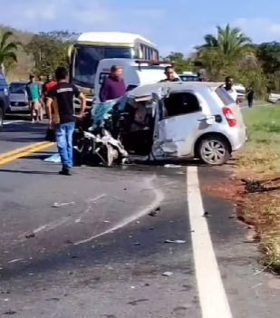 Prefeita de Baro do Melgao fica ferida em batida que matou motorista na MT-040 (Vdeo)