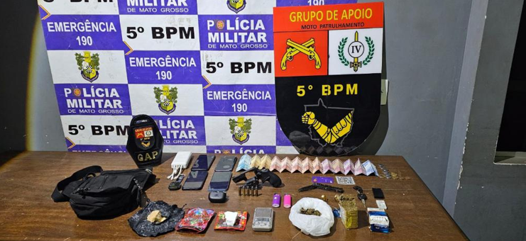 Homem de 28 anos � preso por tr�fico e porte ilegal de arma em Rondon�polis