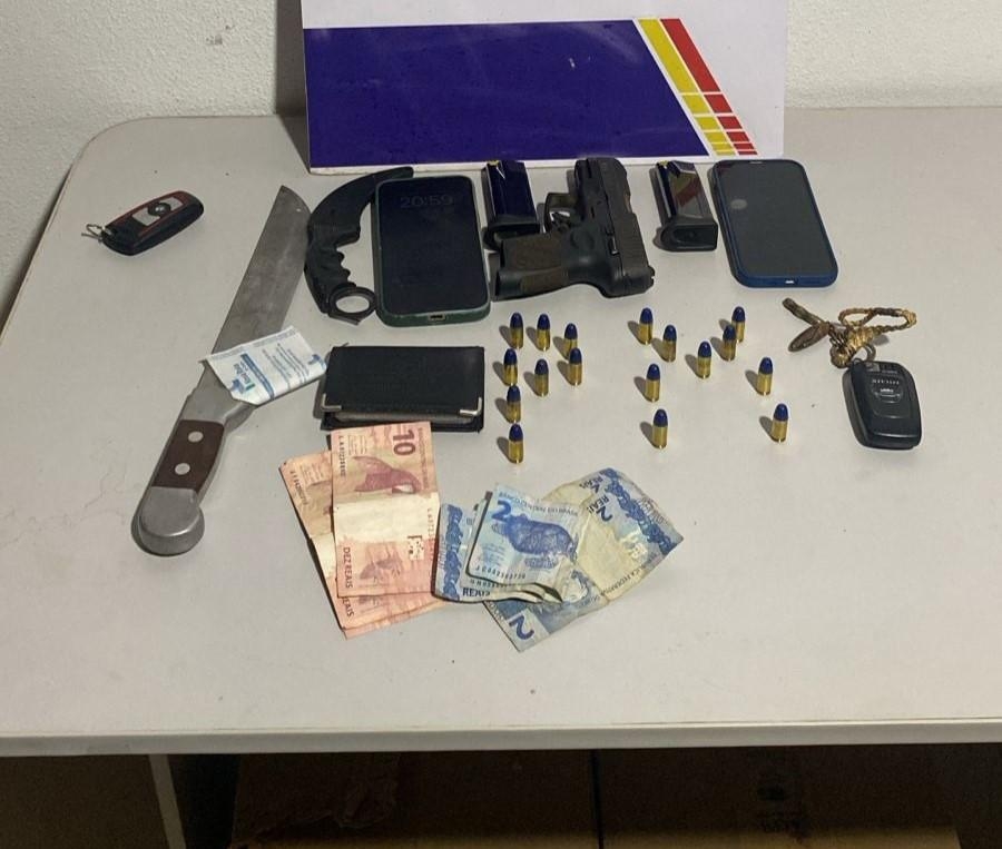 Pol�cia Militar prende dupla suspeita por tentativa de homic�dio em Diamantino