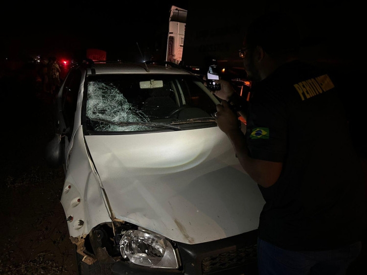 Pedestre morre aps ser atropelado por Fiat Strada na BR-174 em Pontes e Lacerda