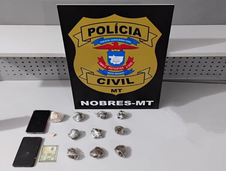 Ponto de venda de drogas � desarticulado pela Pol�cia Civil em Nobres