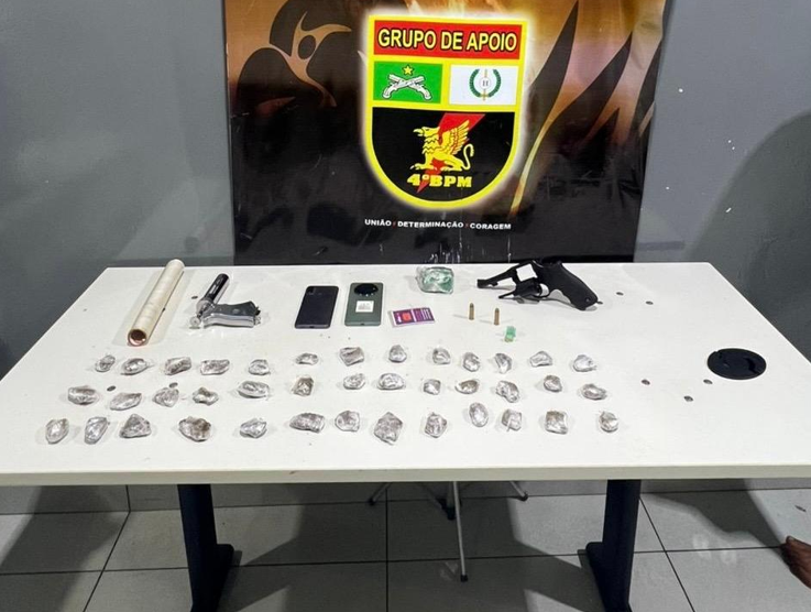Dupla  presa por trfico e porte ilegal de arma em Vrzea Grande