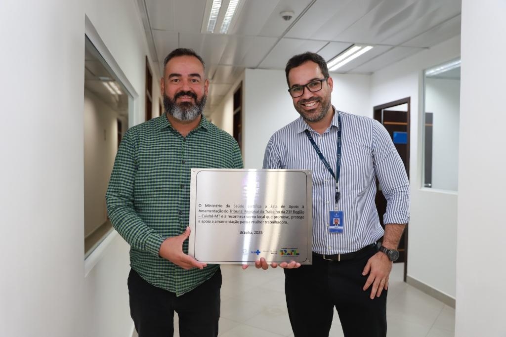 Com apoio da SES, Sala de amamenta��o do TRT-MT � certificada pelo Minist�rio da Sa�de