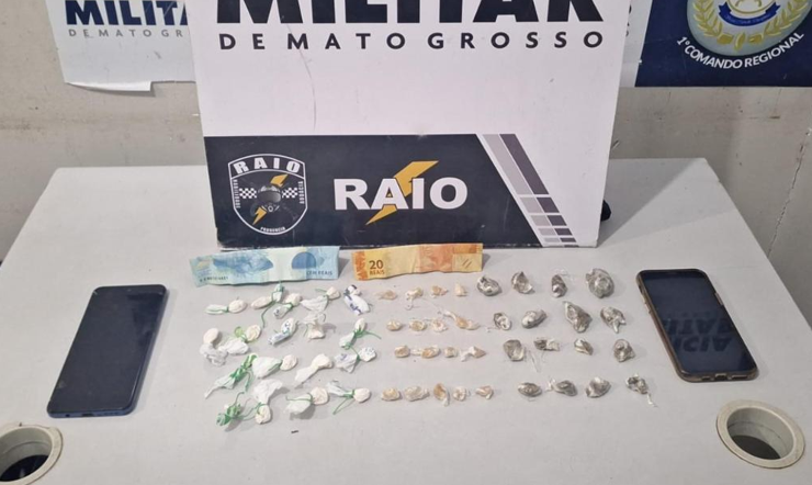 Trio � detido com 51 por��es de drogas no bairro Bela Vista em Cuiab�