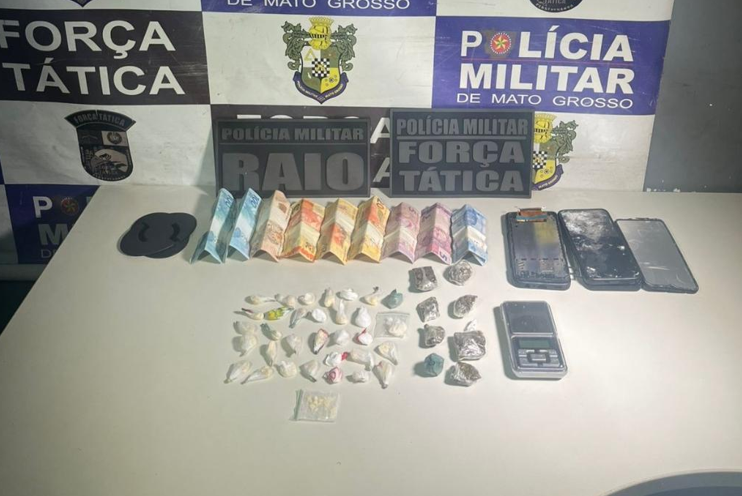 For�a T�tica apreende drogas e prende dois homens por tr�fico em Rondon�polis