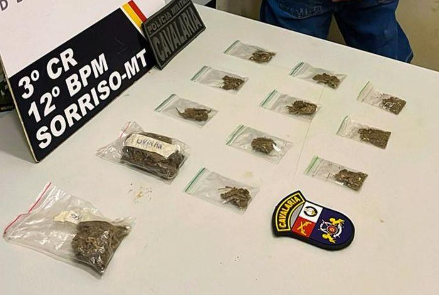 Cavalaria da PM prende foragido da Justi�a e suspeitos por tr�fico de drogas em Sorriso