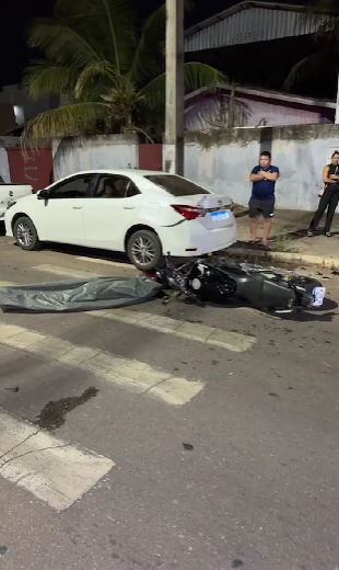 Motociclista morre em coliso com carro em avenida de Sinop