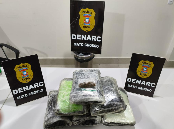 Pol�cia Civil prende irm�s que transportavam malas carregadas de entorpecentes em Cuiab�