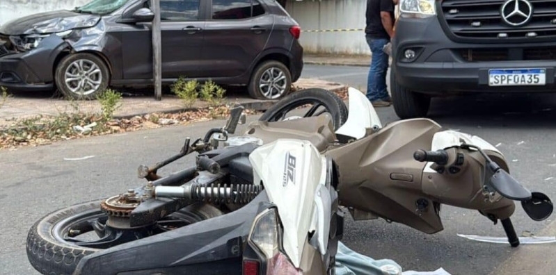 Jovem de 15 anos morre em acidente entre moto e carro em Sorriso