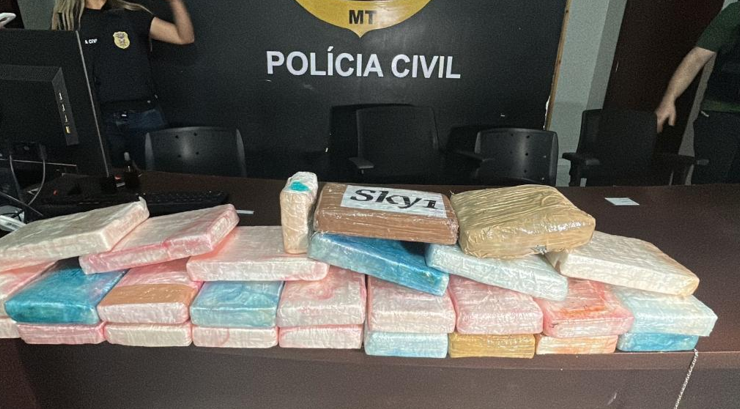 Pol�cia Civil apreende quase 30 kg de coca�na em Lucas do Rio Verde