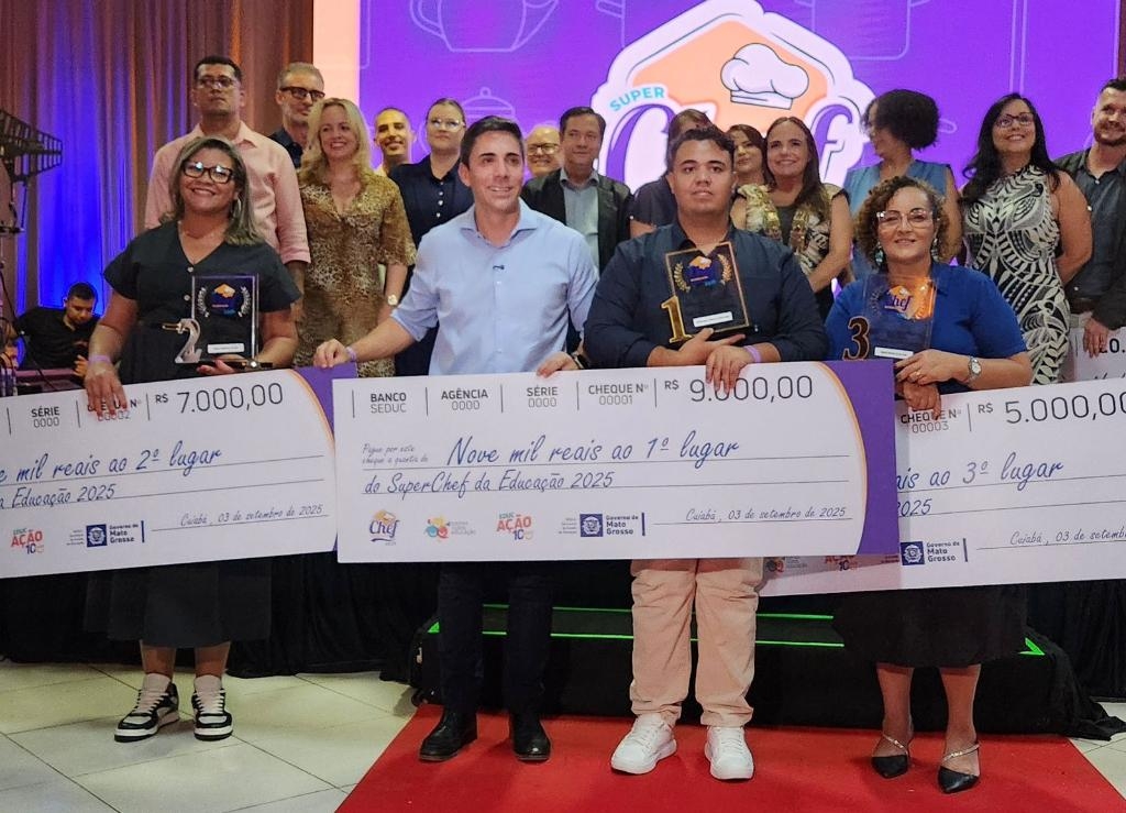 Merendeiro de Vrzea Grande leva o 1 lugar no concurso SuperChef da Educao 2025