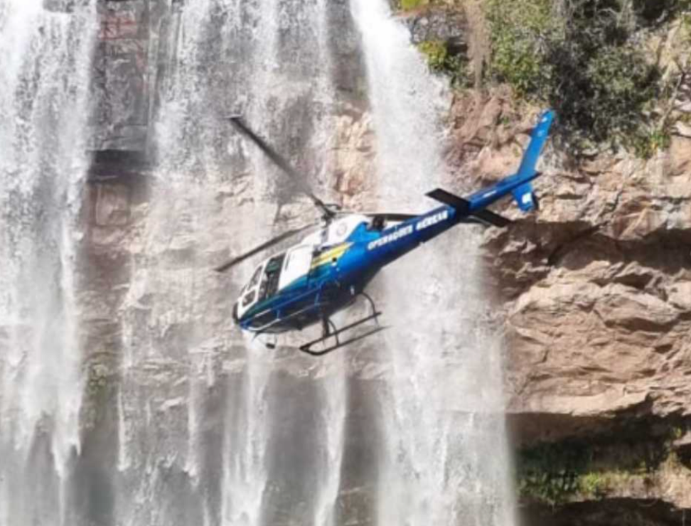 Esportista morre ao cair de altura de 15 metros enquanto praticava rapel em cachoeira de MT