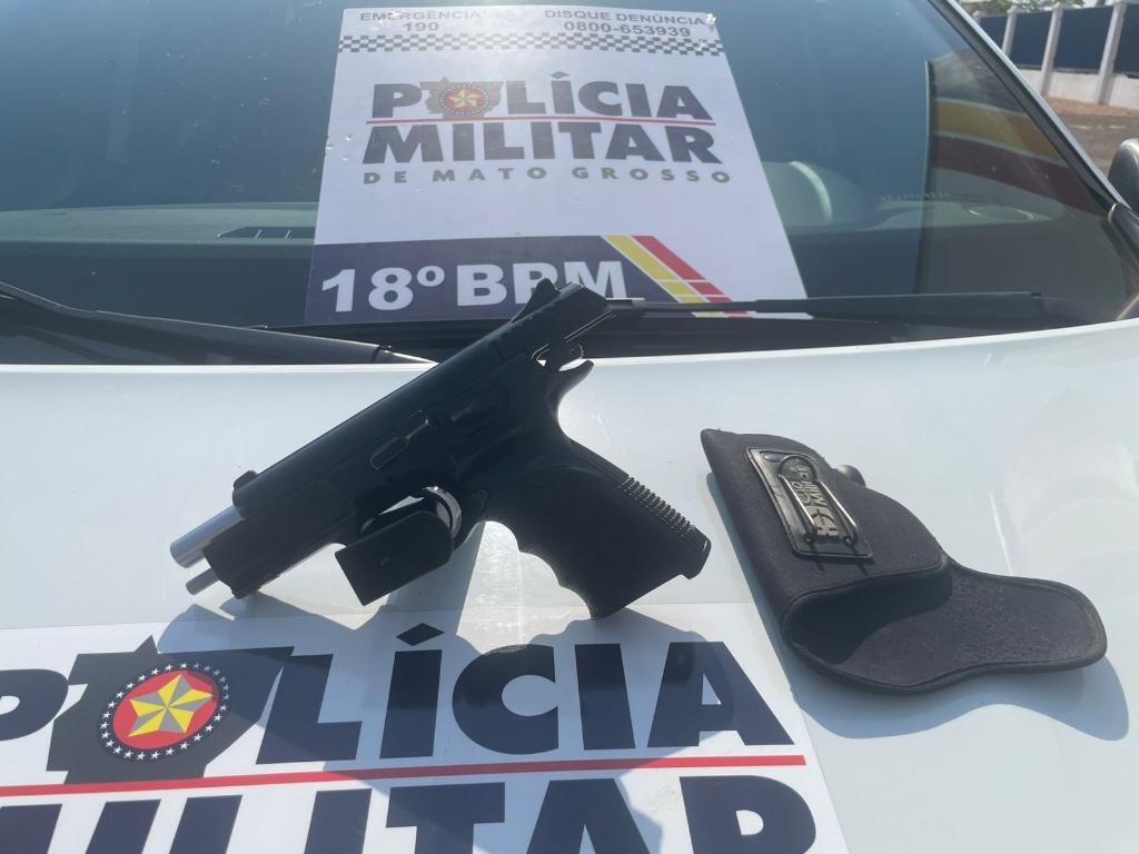 Pol�cia Militar aprende arma de fogo, muni��es e dupla suspeita por tentativa de homic�dio