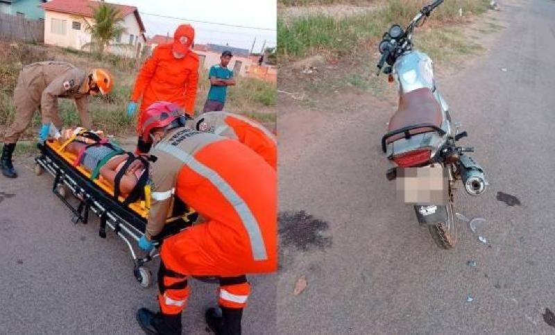 Mulher sofre fratura exposta aps ser atropelada por motociclista embriagado