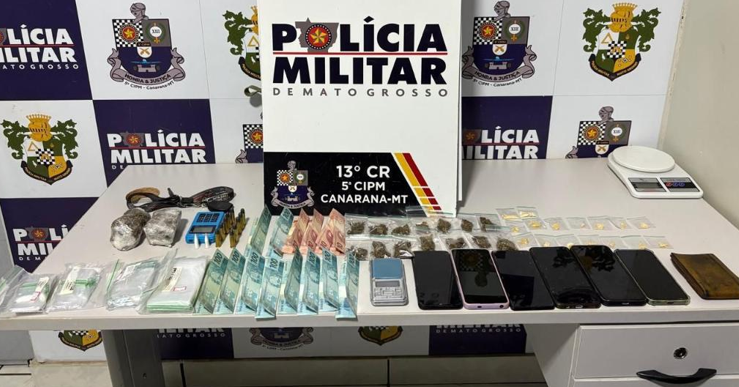PM prende faccionados com drogas e muni��es em Canarana